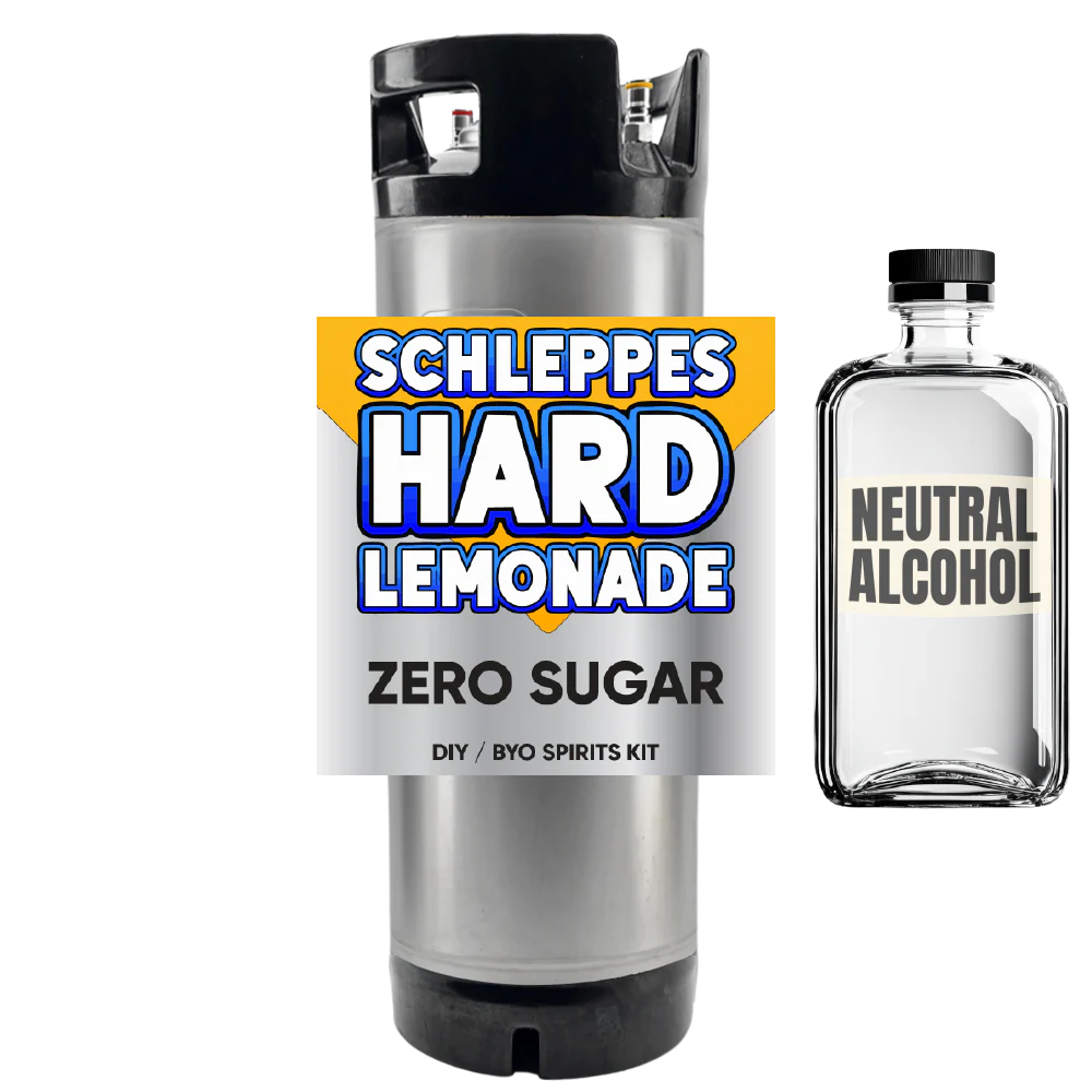 Hard Schleppes Lemonade - Zero Sugar - DIY ~ BYO Spirits Keg Mix Kit - Image 2