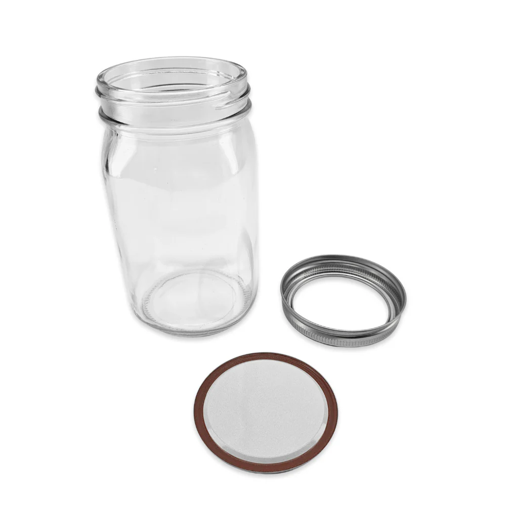 Superseded Model - Haul Wide Mouth - 1000mL - Quart Mason Jars & Lids - 12 Pack - Image 4