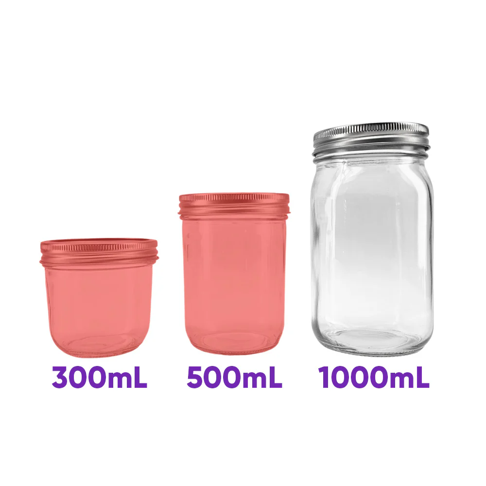 Superseded Model - Haul Wide Mouth - 1000mL - Quart Mason Jars & Lids - 12 Pack - Image 6