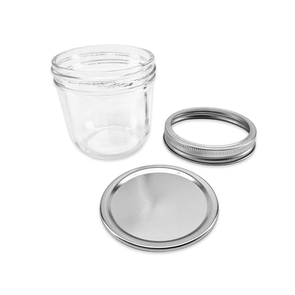 Haul Wide Mouth - 300mL - Half Pint Mason Jars & Lids - 12 Pack - Image 5