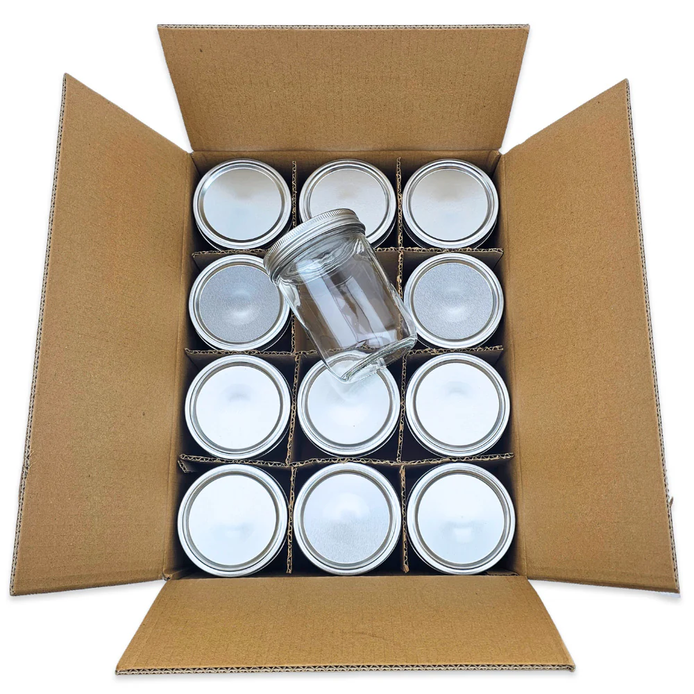Haul Wide Mouth - 500mL - Pint Mason Jars & Lids - 12 Pack - Image 2