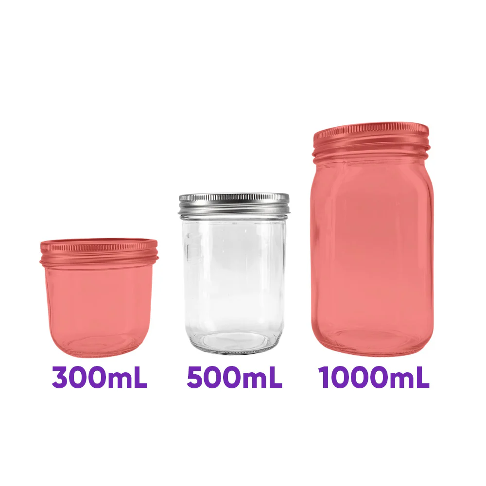 Haul Wide Mouth - 500mL - Pint Mason Jars & Lids - 12 Pack - Image 6