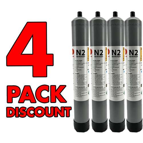 Disposable Gas Cylinder - 1.43L - 110Bar Nitrogen - Image 3