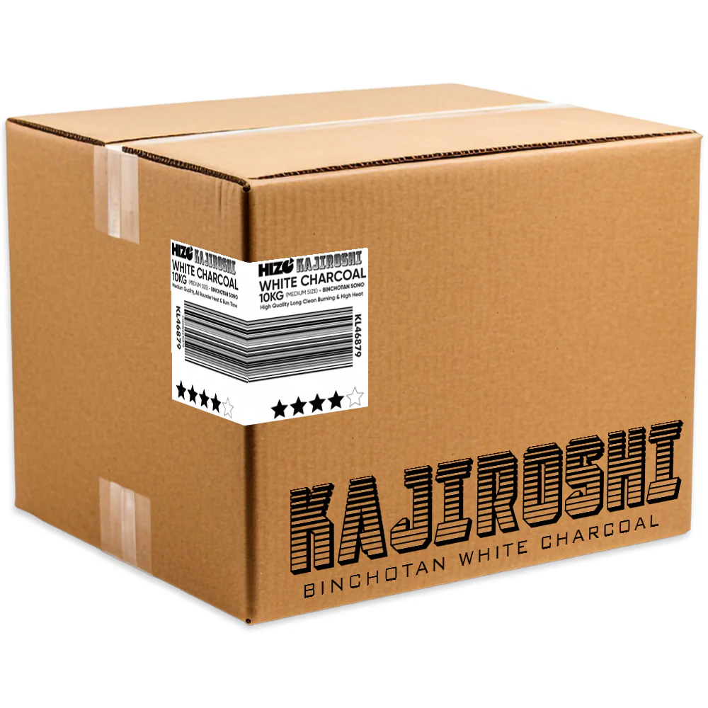 HIZO Kajiroshi - White Charcoal 10kg - Binchotan Sono - Medium - Image 2