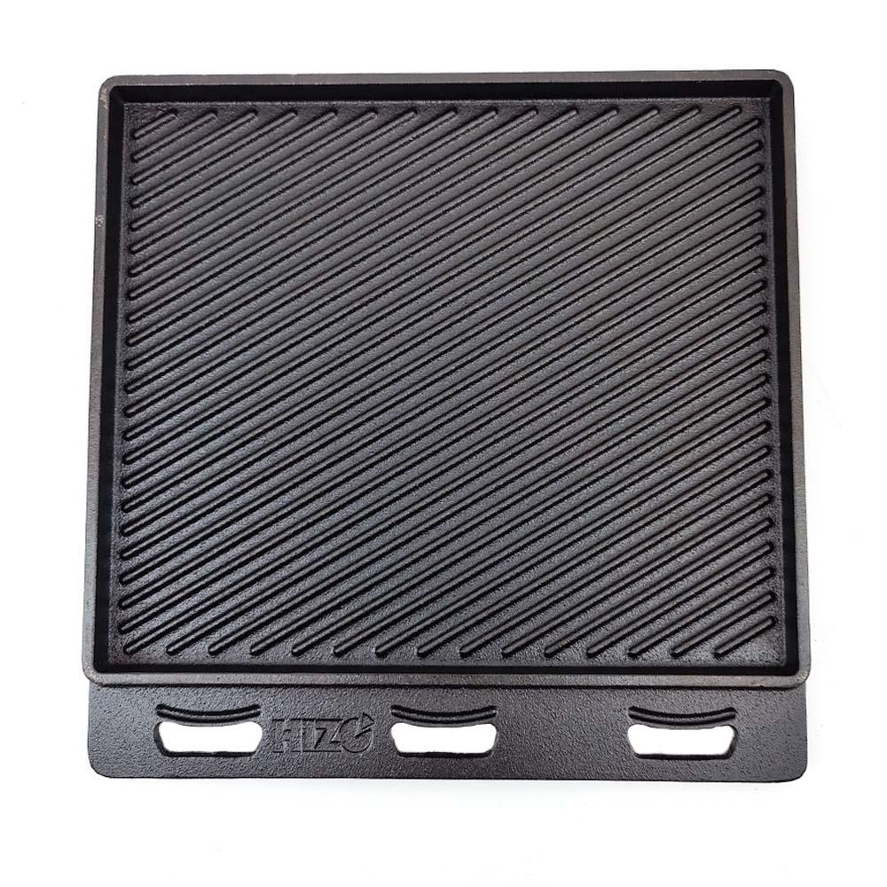 HIZO Cast Iron Double Sided Skillet (including 2 Handles) - Image 3