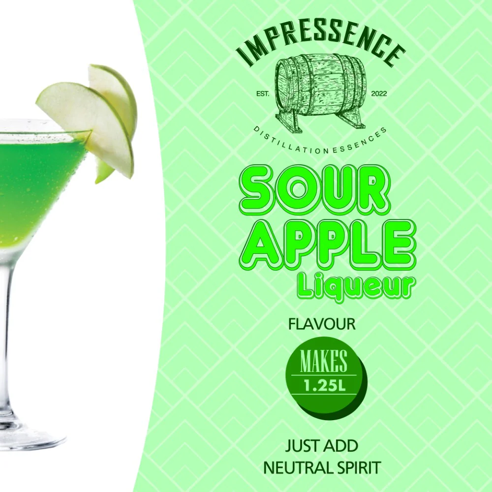 Impressence - Sour Apple Liqueur Spirit Flavouring - 50mL - Image 2