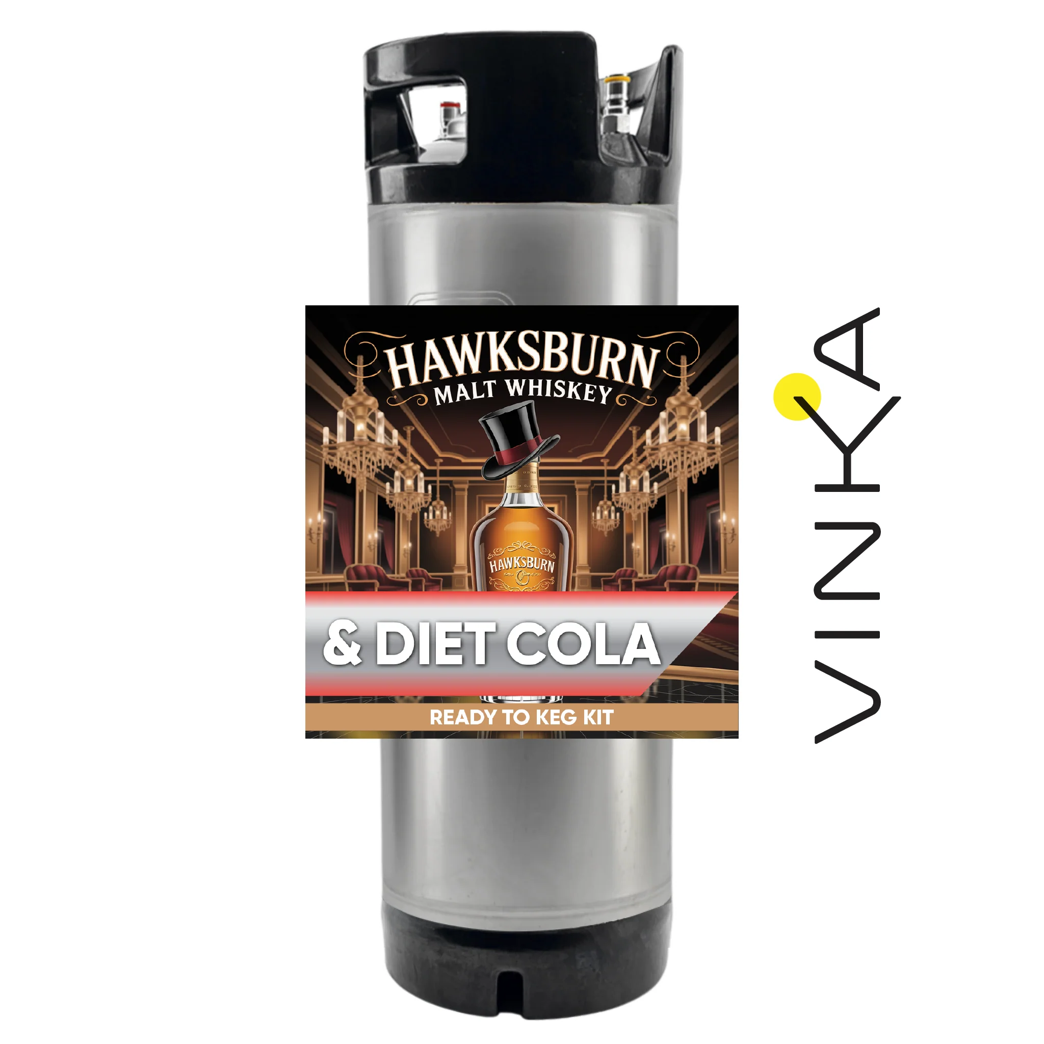 Hawksburn Malt Whiskey and Diet Cola - Ready to Keg Kit - Image 3