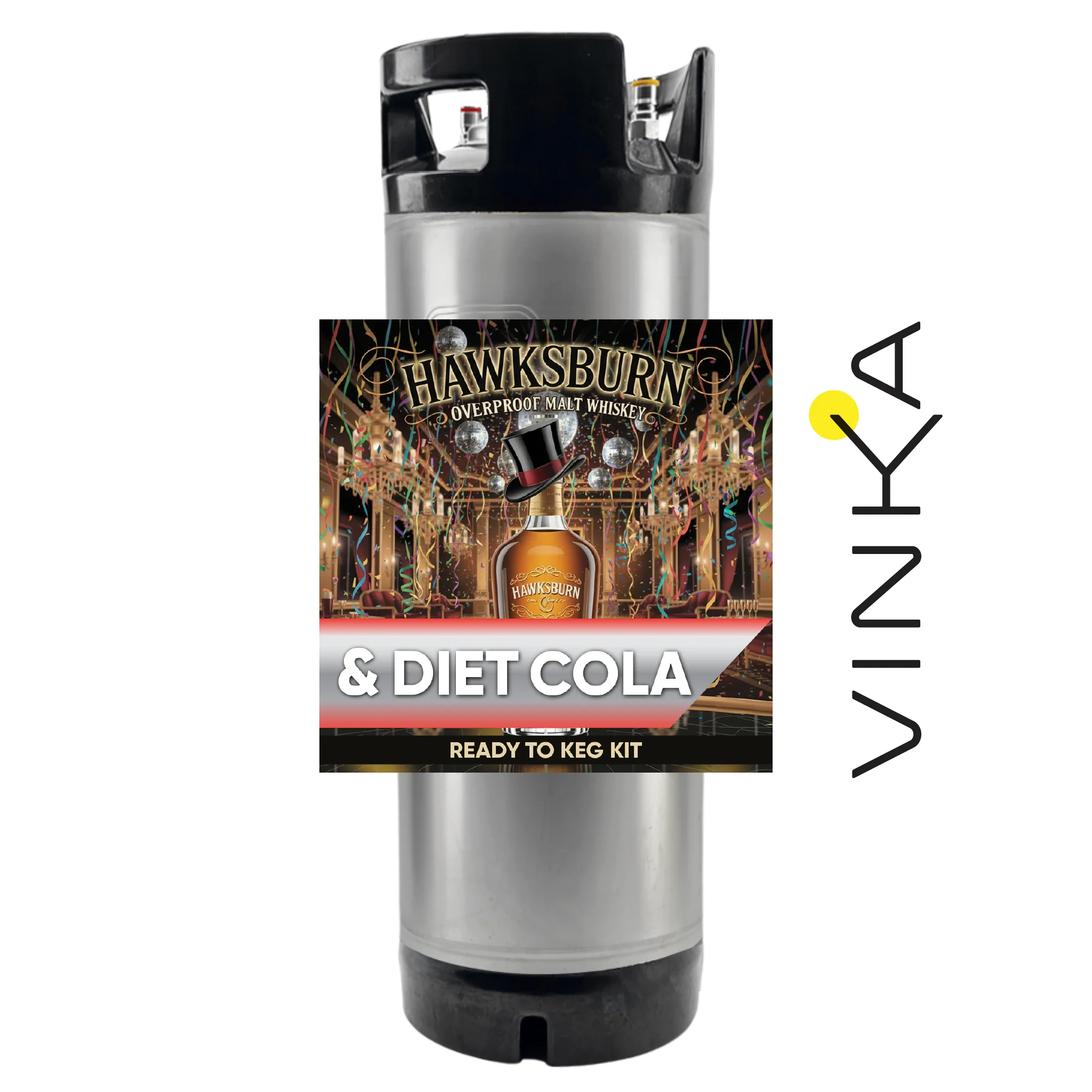 Hawksburn Malt Whiskey and Diet Cola - Ready to Keg Kit - Image 5