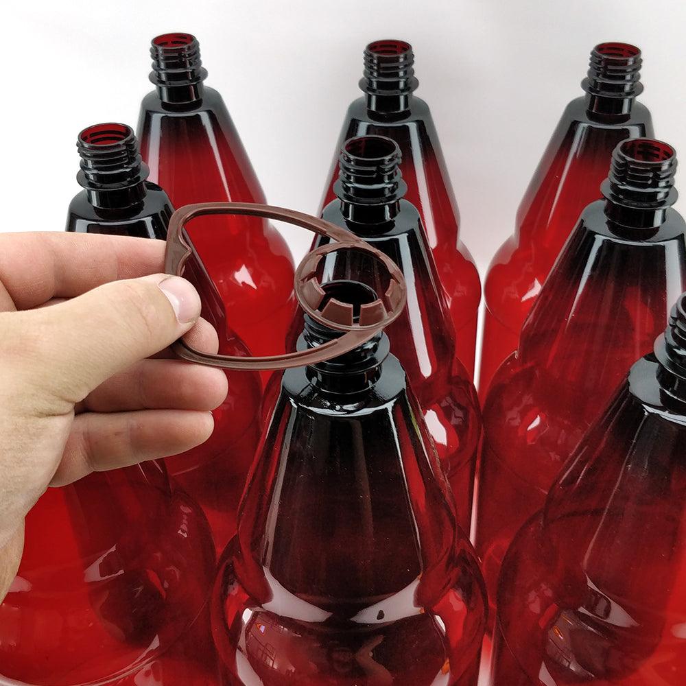 9 x 2500mL PET Amber Brown Bottles with Screw Caps and Handles - Image 3