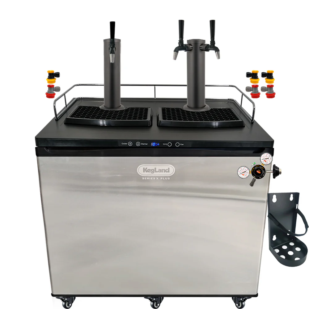 KegLand Series X Plus Kegerator Black Homebrew Bar Kit - Image 10