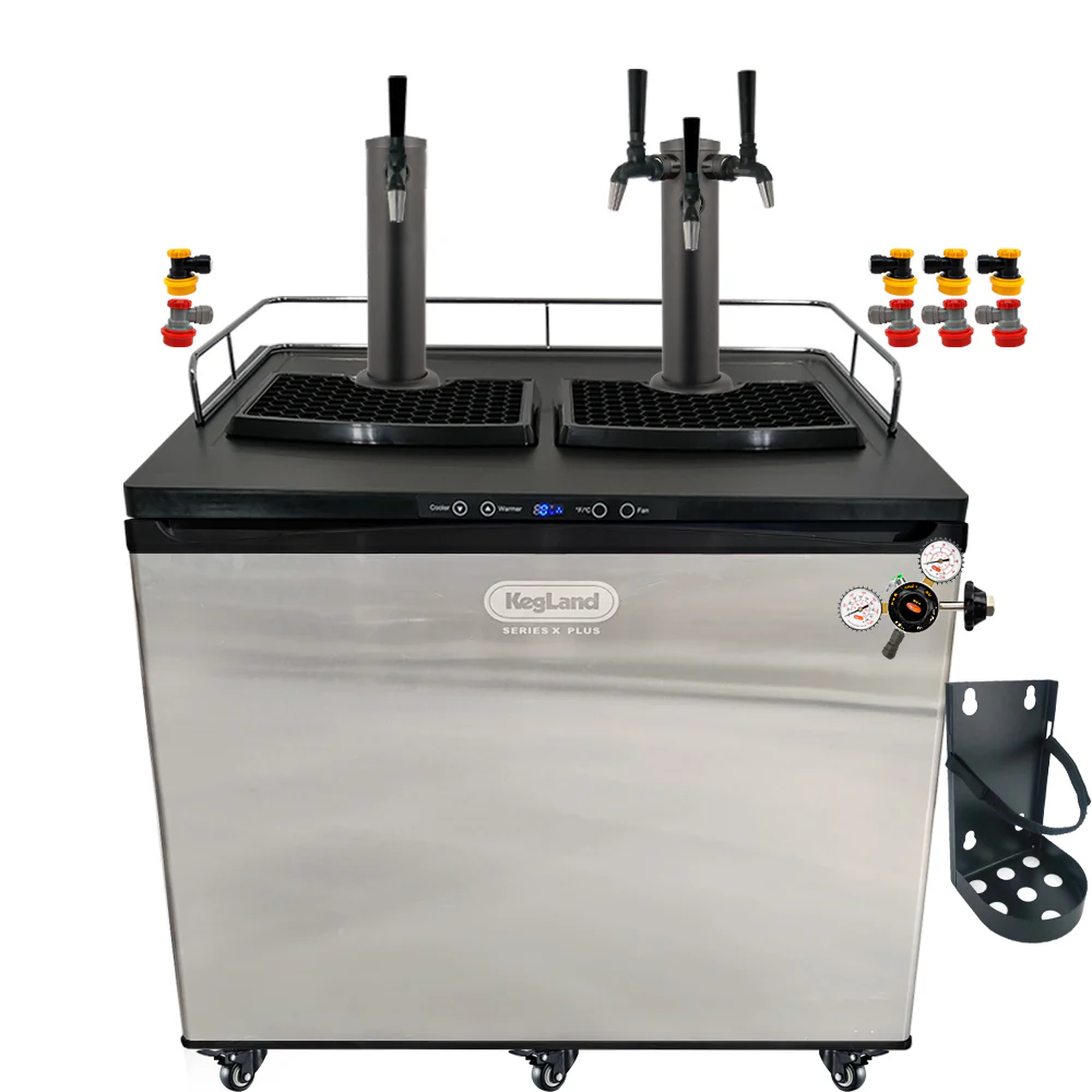 KegLand Series X Plus Kegerator Black Homebrew Bar Kit - Image 11