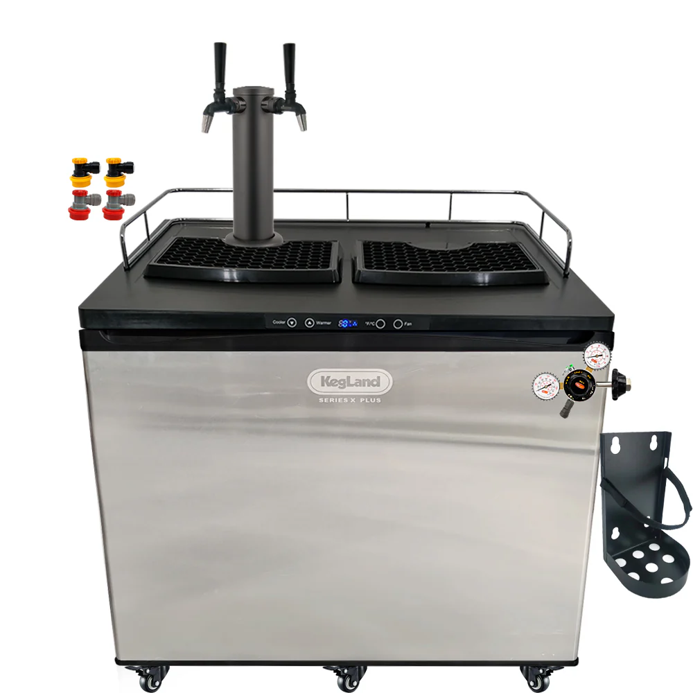 KegLand Series X Plus Kegerator Black Homebrew Bar Kit - Image 13