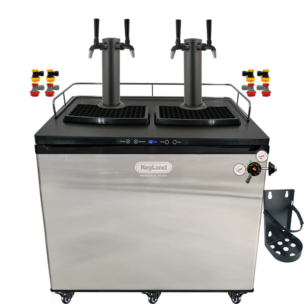 KegLand Series X Plus Kegerator Black Homebrew Bar Kit - Image 15