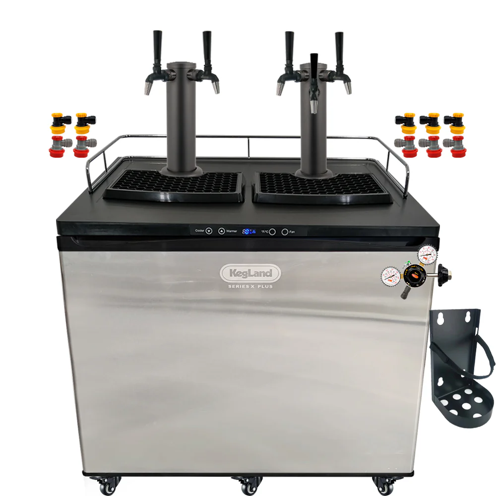 KegLand Series X Plus Kegerator Black Homebrew Bar Kit - Image 16