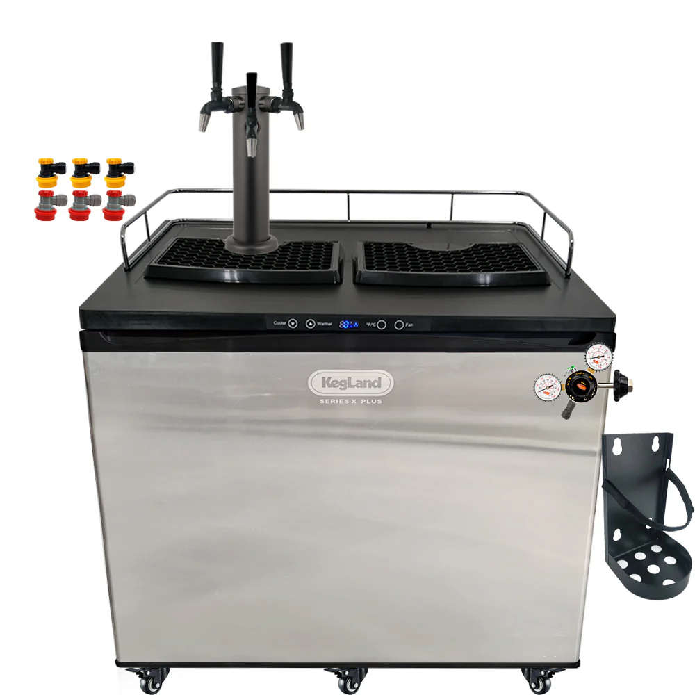 KegLand Series X Plus Kegerator Black Homebrew Bar Kit - Image 18