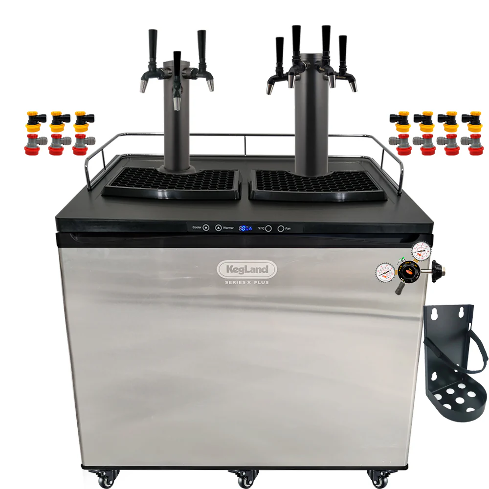 KegLand Series X Plus Kegerator Black Homebrew Bar Kit - Image 23