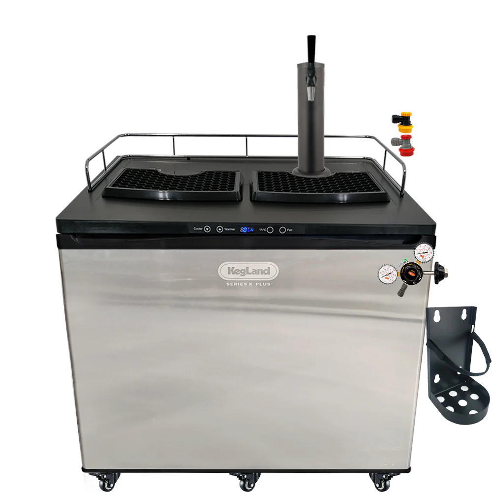 KegLand Series X Plus Kegerator Black Homebrew Bar Kit - Image 4