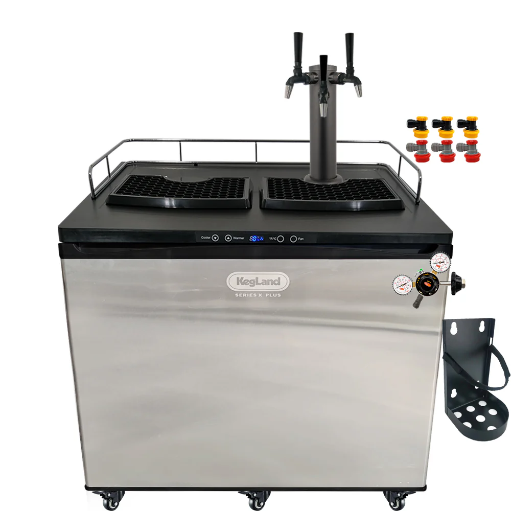 KegLand Series X Plus Kegerator Black Homebrew Bar Kit - Image 6