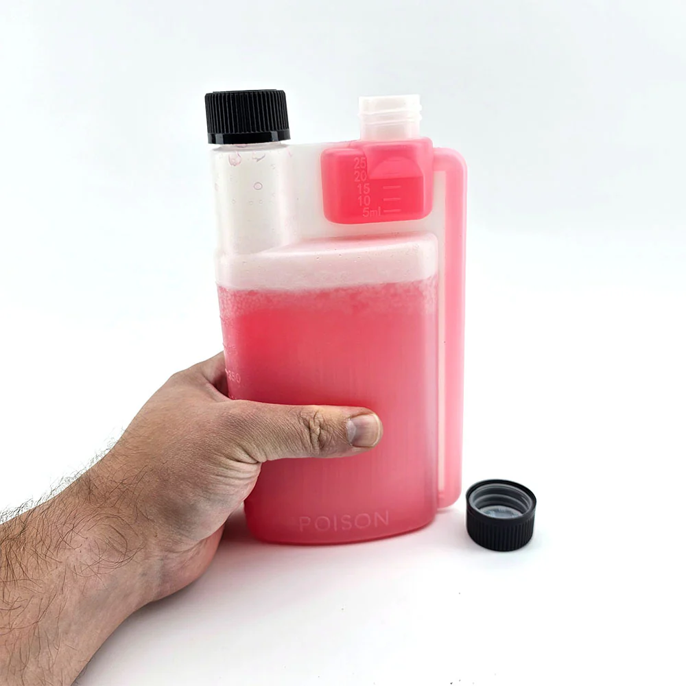 KegLand Easy Squeeze Shot Pourer 500mL x 25mL Bottle with Lids - Image 3