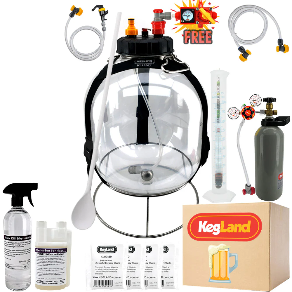 KegLand Pressure Fermenter Home Brew Starter Kit - Bronco Tap Kegging - Image 3