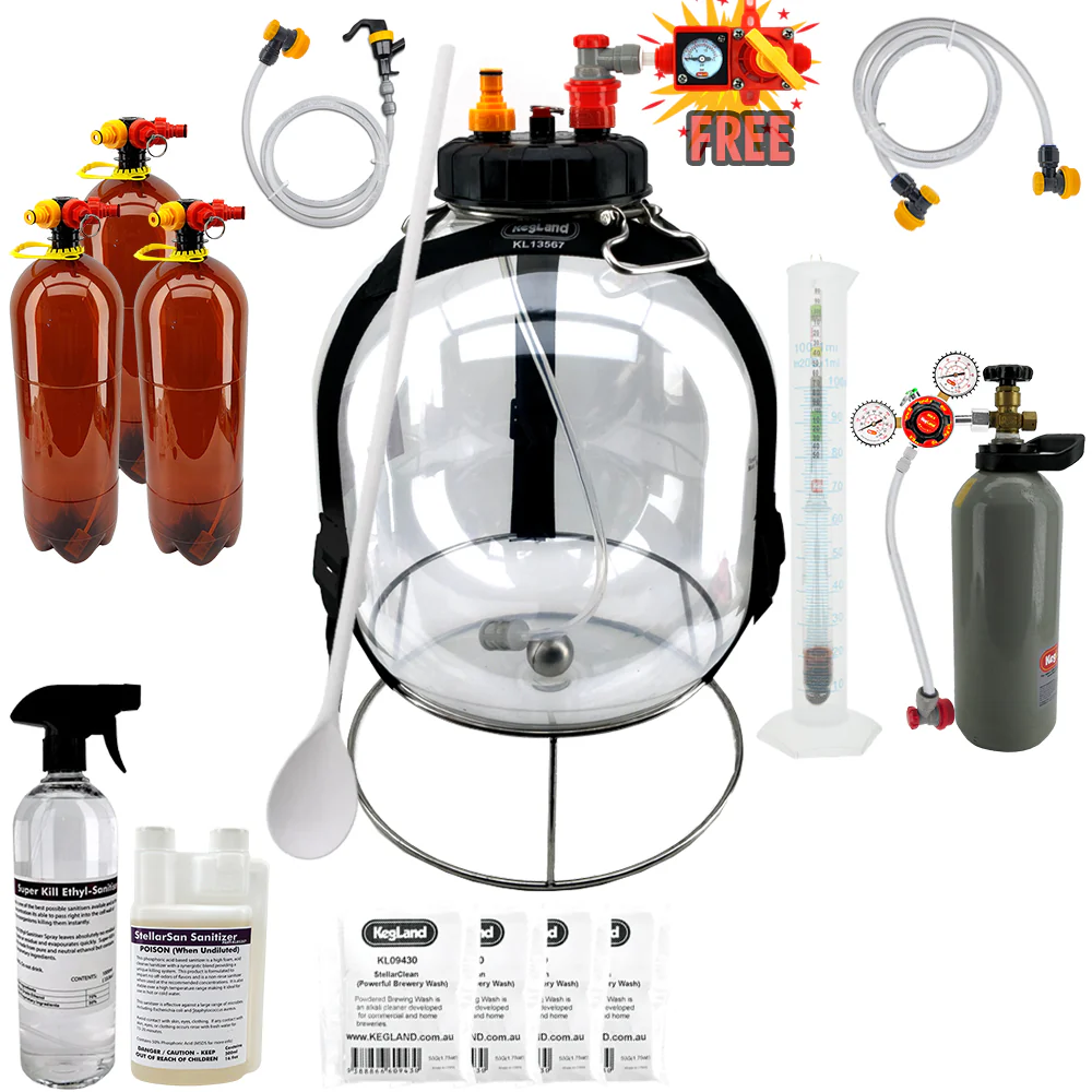 KegLand Pressure Fermenter Home Brew Starter Kit - Bronco Tap Kegging - Image 6