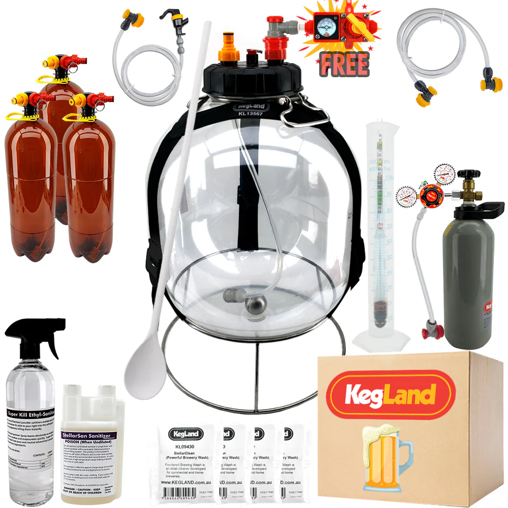 KegLand Pressure Fermenter Home Brew Starter Kit - Bronco Tap Kegging - Image 7