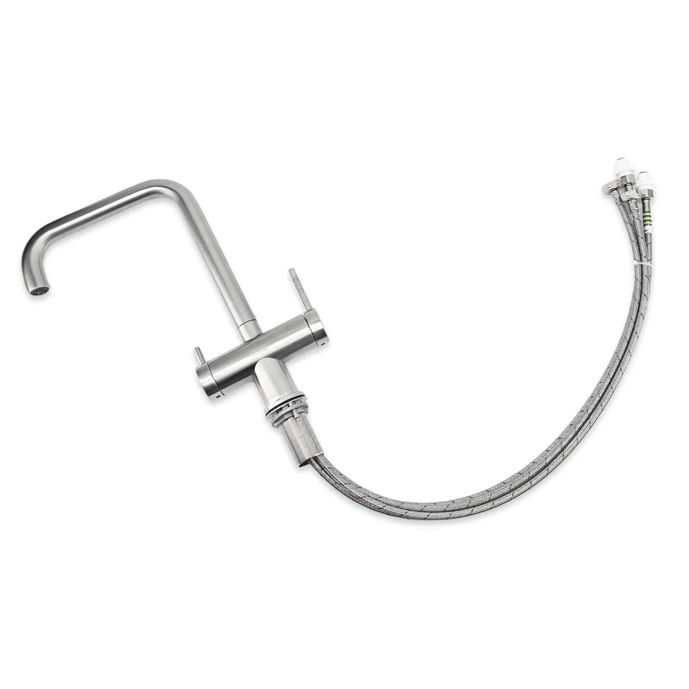 Benchy 4 in 1 Kitchen Mixer Tap (Hot-Cold-Chilled-Sparking) - Stainless Steel - Image 4