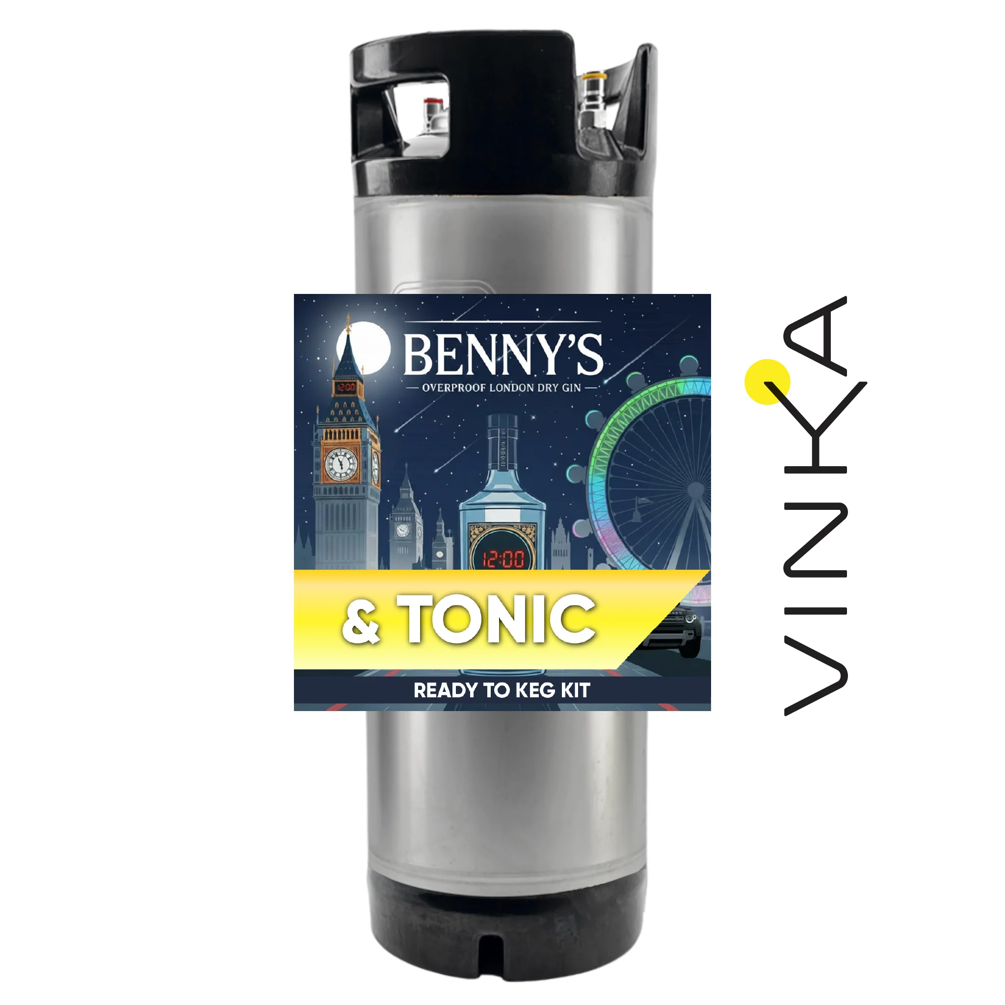 Benny's London Dry Gin and Tonic - Ready to Keg Kit - Image 5