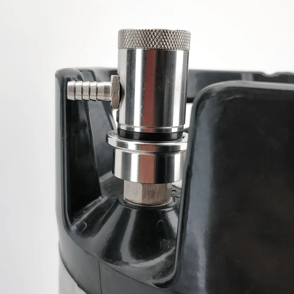 Machined Stainless Ball Lock Disconnect - Barb (Black/Liquid) - Image 2