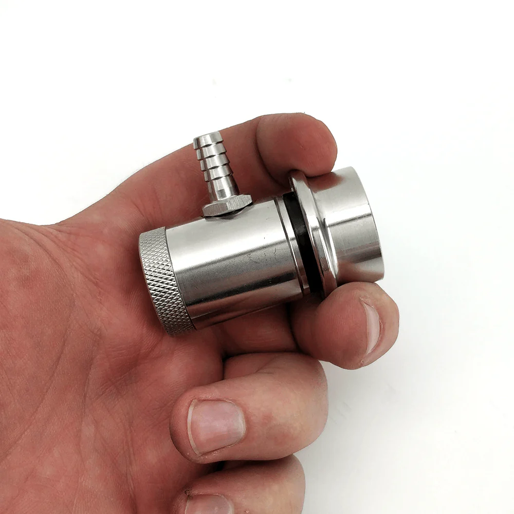 Machined Stainless Ball Lock Disconnect - Barb (Black/Liquid) - Image 3
