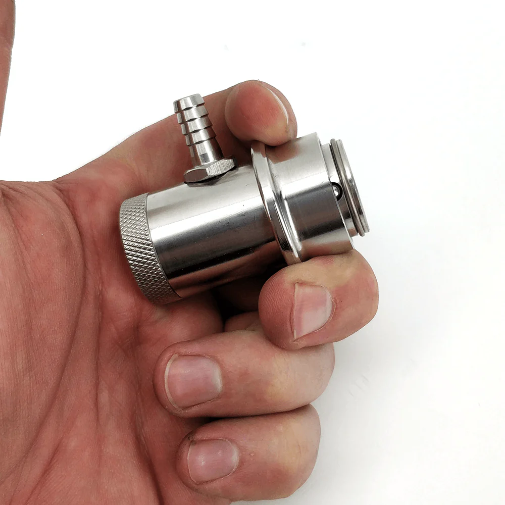 Machined Stainless Ball Lock Disconnect - Barb (Black/Liquid) - Image 4