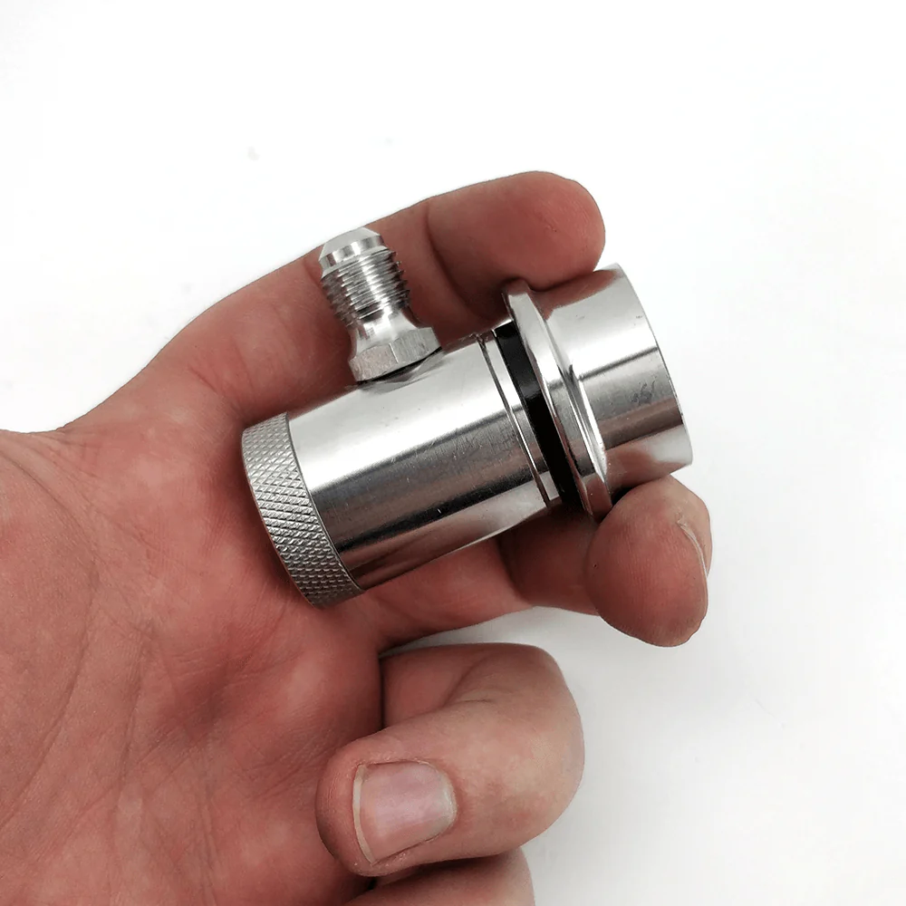 Machined Stainless Ball Lock Disconnect - MFL Thread (Black/Liquid) - Image 7