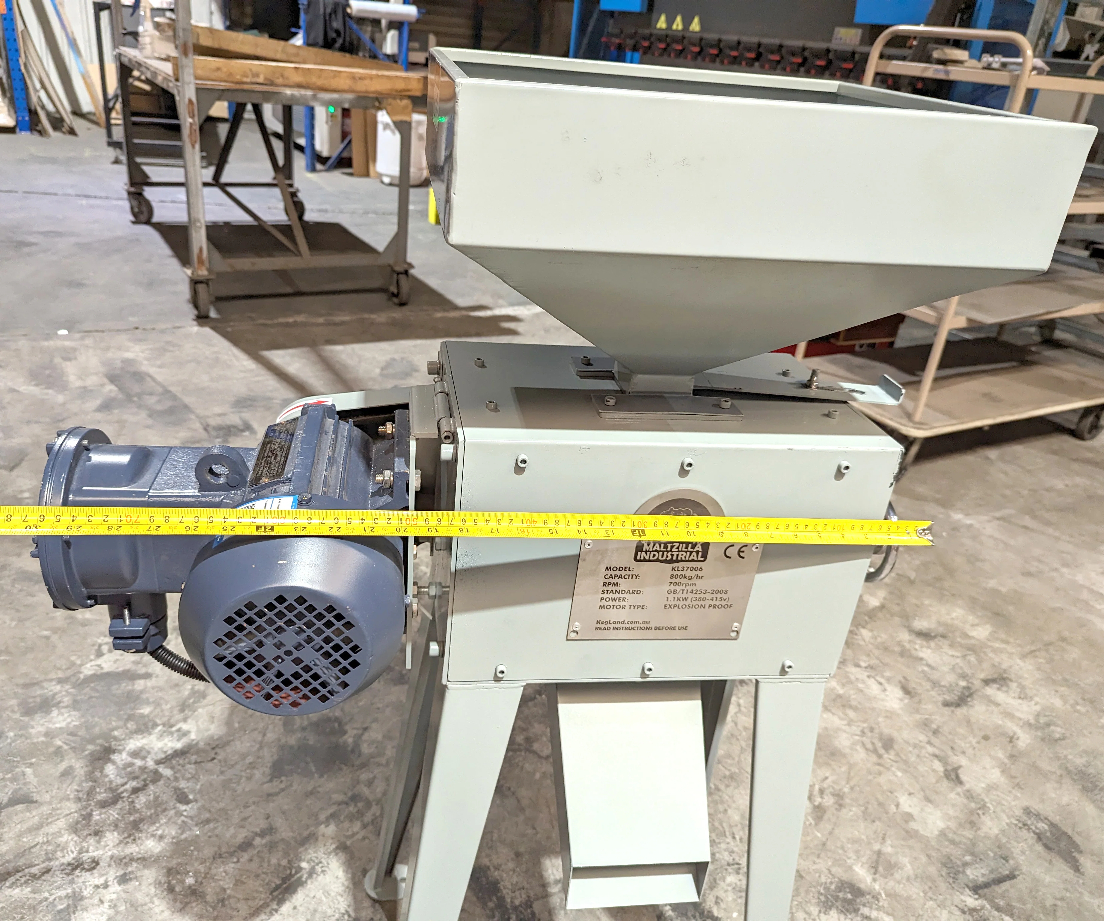 Maltzilla Industrial - Grain Mill - 1.1kw (300kg/hr) - Three Phase - Image 10