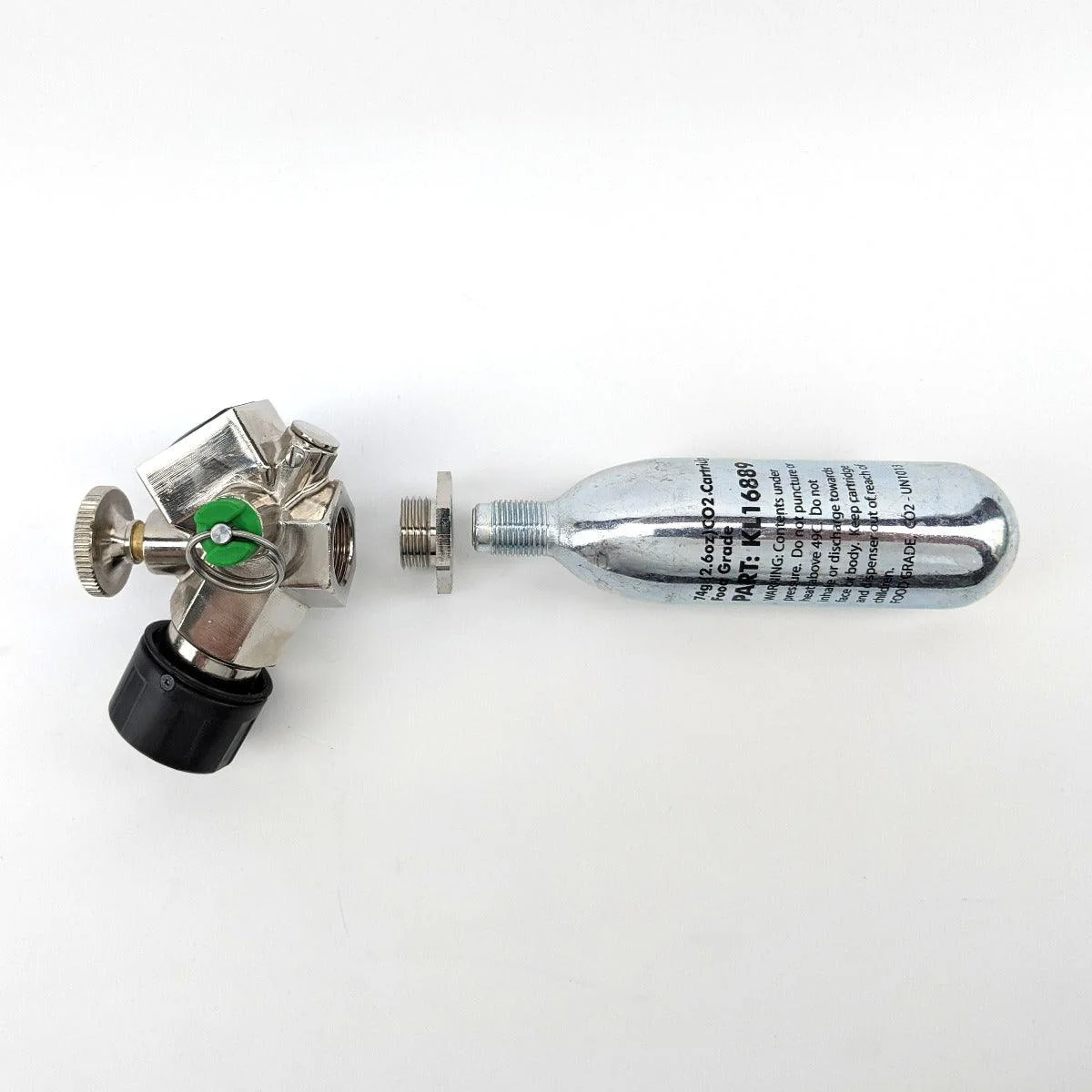 Mini 360 Core Adaptor for 74gram Cartridge/Bulb (G1/2 Male x 5/8-18UNF Female) - Image 2