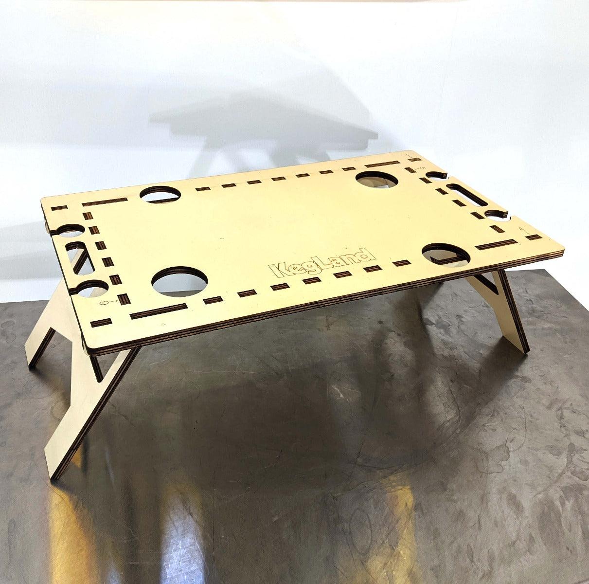 LaserCut - Mini Folding/Foldable Summer Picnic Table - 12mm Pine Ply 60cm x 40cm - Image 5
