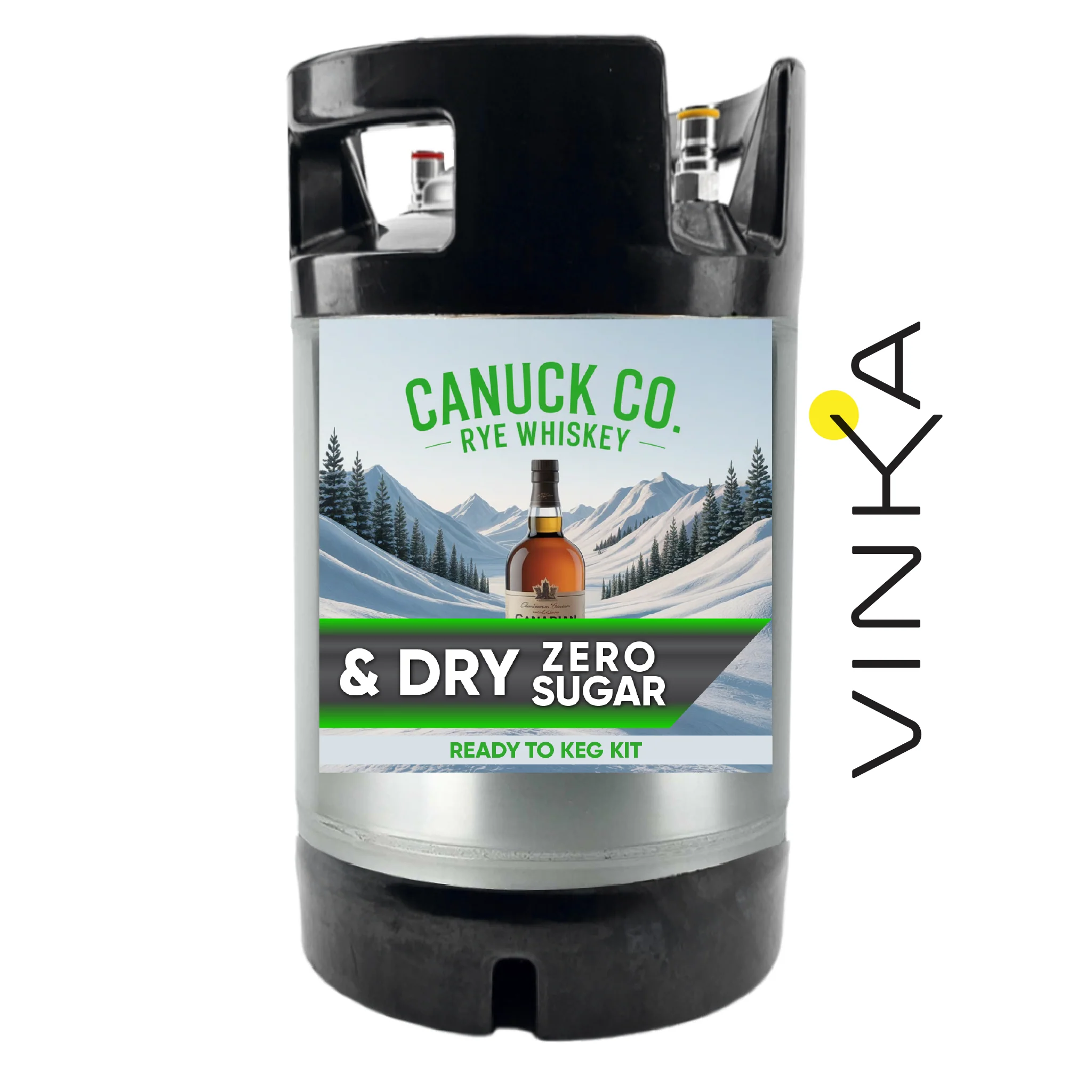 NEW G2 - Canuck Co. & Dry Ginger Ale (Rye Whiskey) - Zero Sugar - Ready to Keg Kit - Image 4