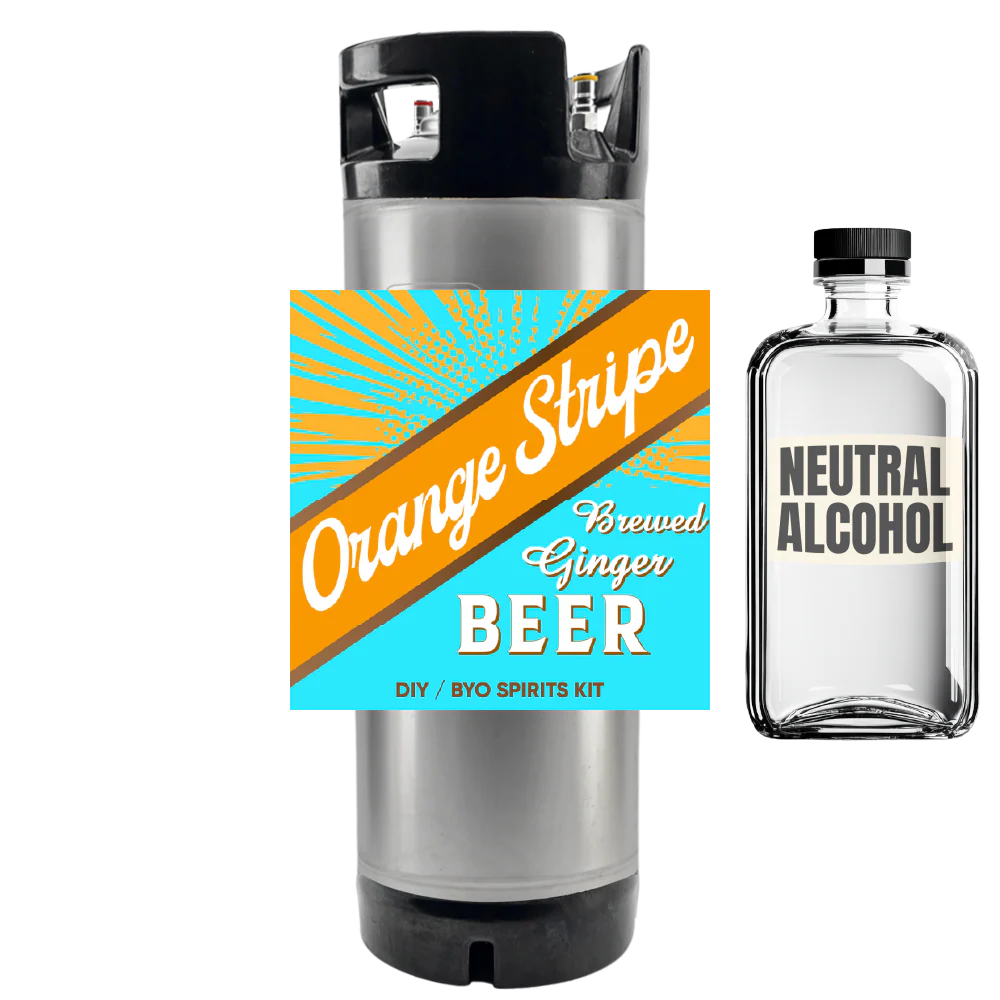 Orange Stripe Jamaican Brewed Ginger Beer - DIY ~ BYO Spirits Keg Kit - Image 2
