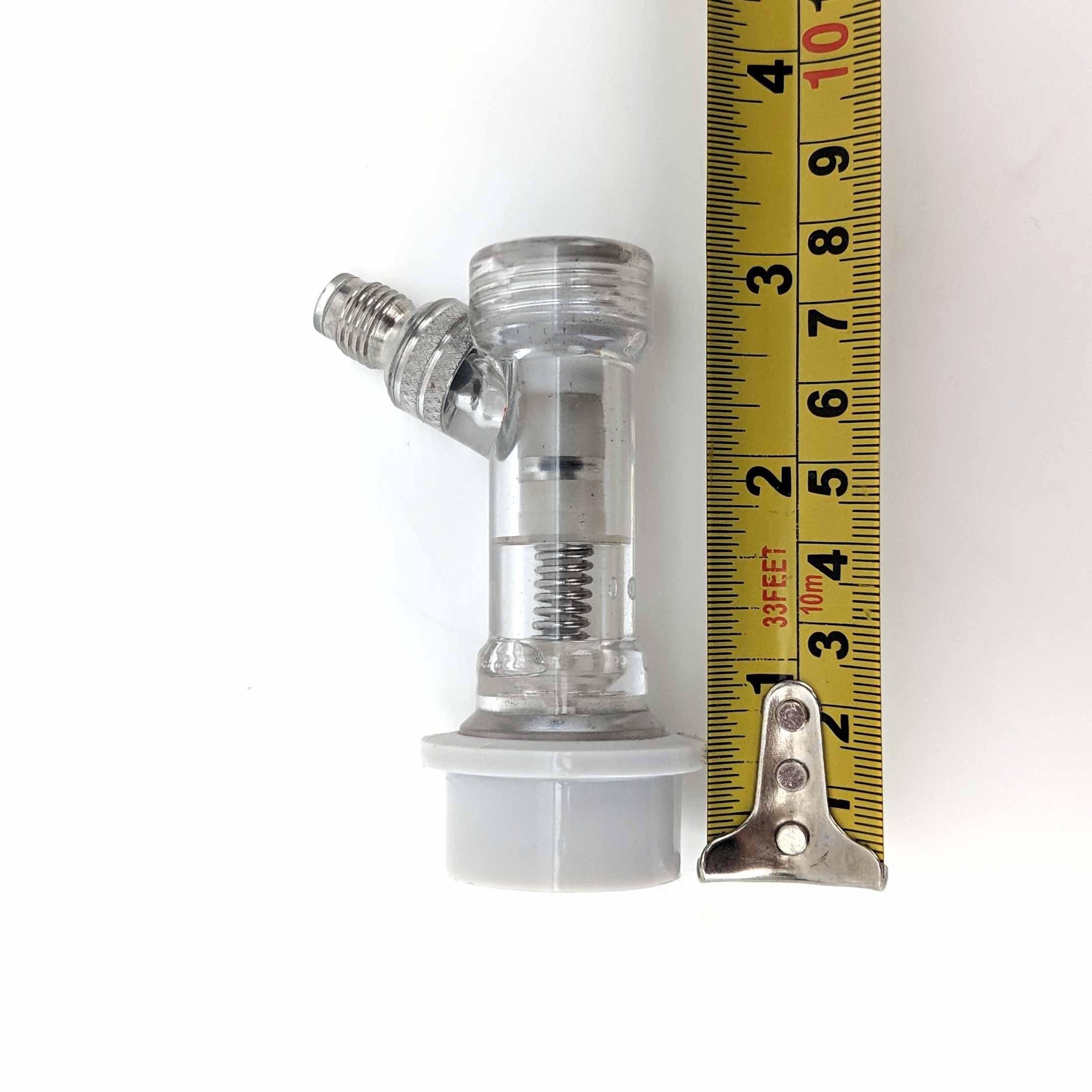 Premium Ball Lock Disconnect MFL (Clear/Grey/Gas) - With Integrated Check Valve - Image 4