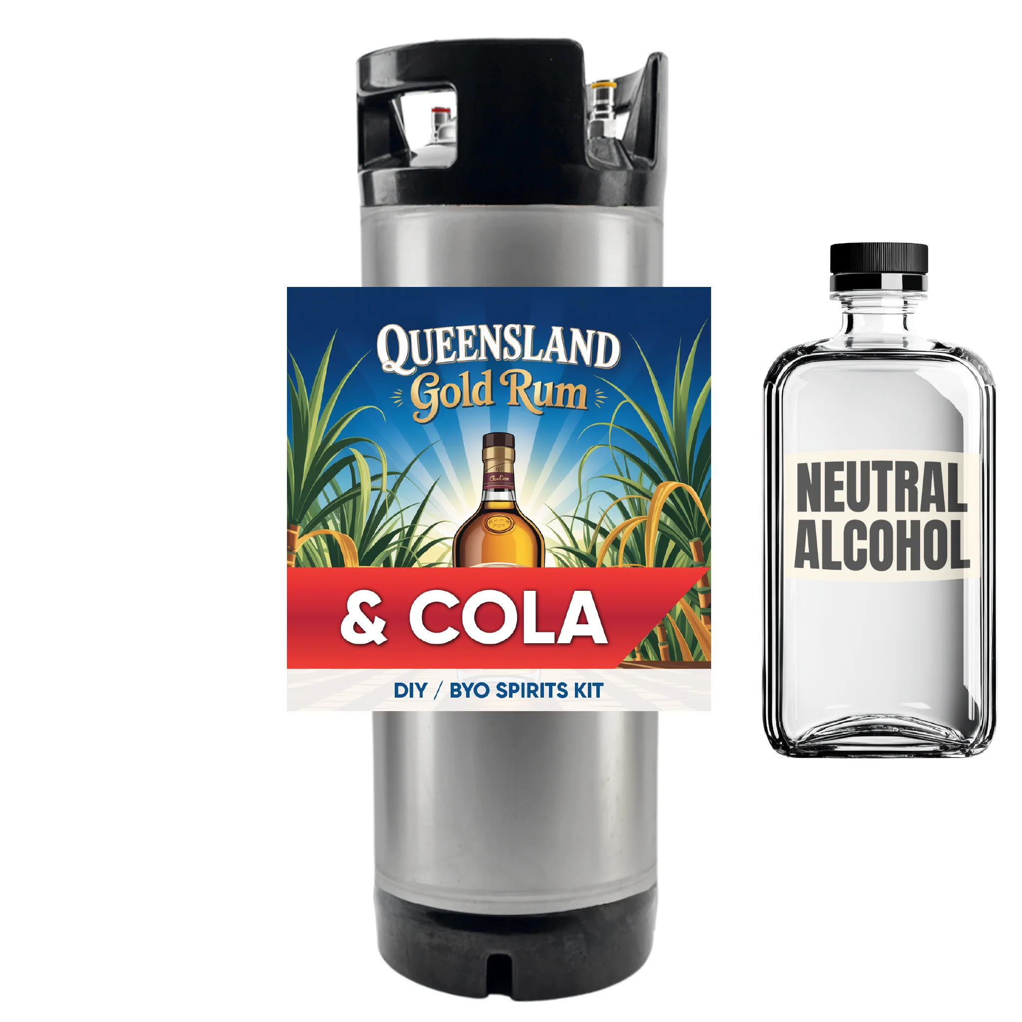 Queensland Gold Rum and Cola - DIY ~ BYO Spirits Keg Kit - Image 2