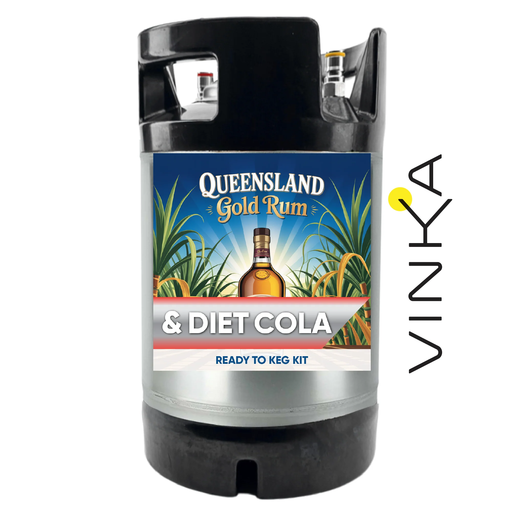 Queensland Gold Rum and Diet Cola - Ready to Keg Kit - Image 4