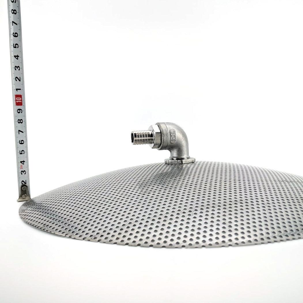 S.S False Bottom 30cm (1 x 1/2'' Stainless elbow bend, 2 x 1/2'' Stainless nut & 13mm barb) - Image 5