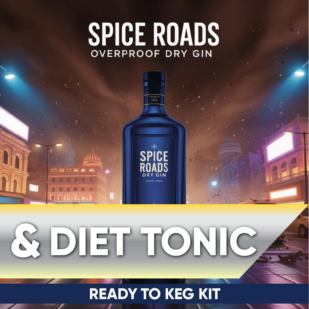 Spice Roads Dry Gin and Diet Tonic - Ready to Keg Kit - Image 2