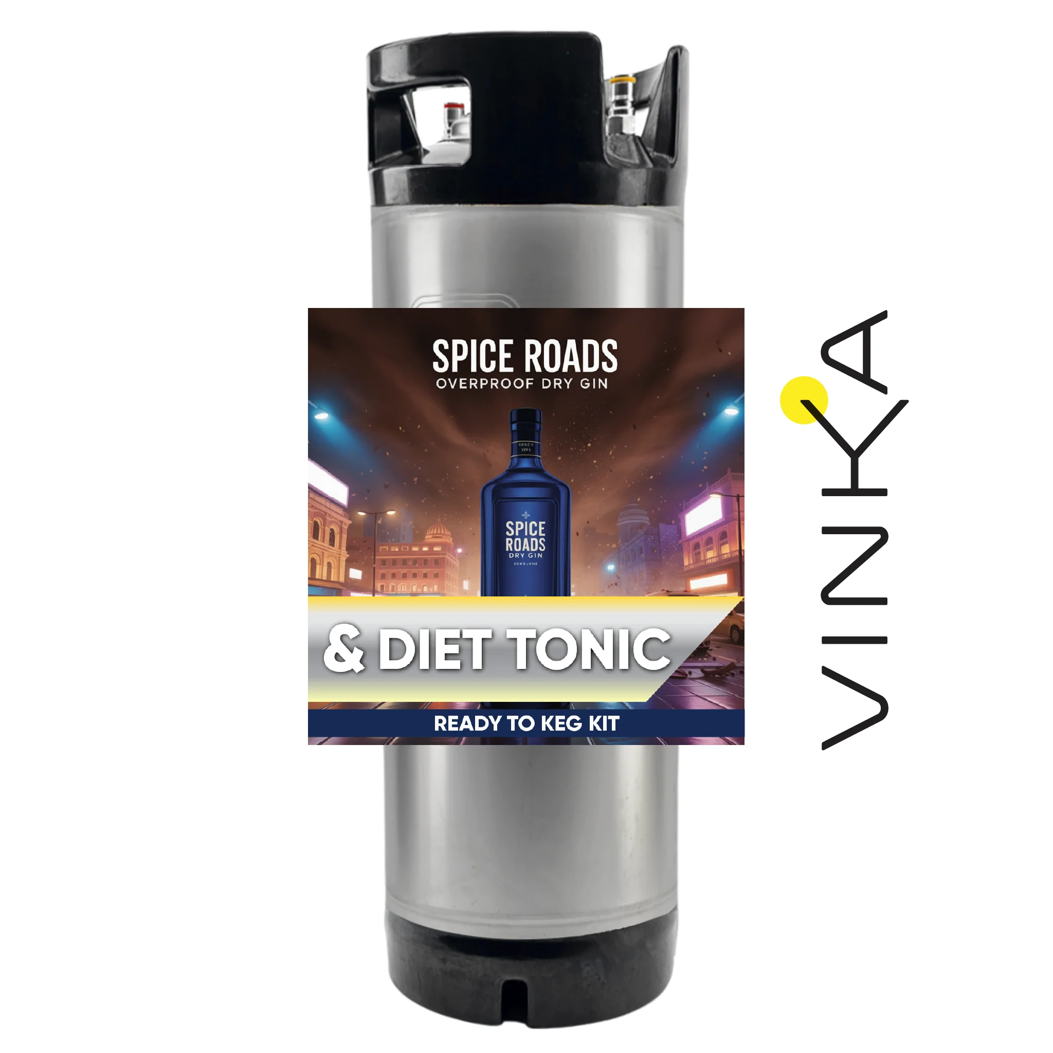 Spice Roads Dry Gin and Diet Tonic - Ready to Keg Kit - Image 5