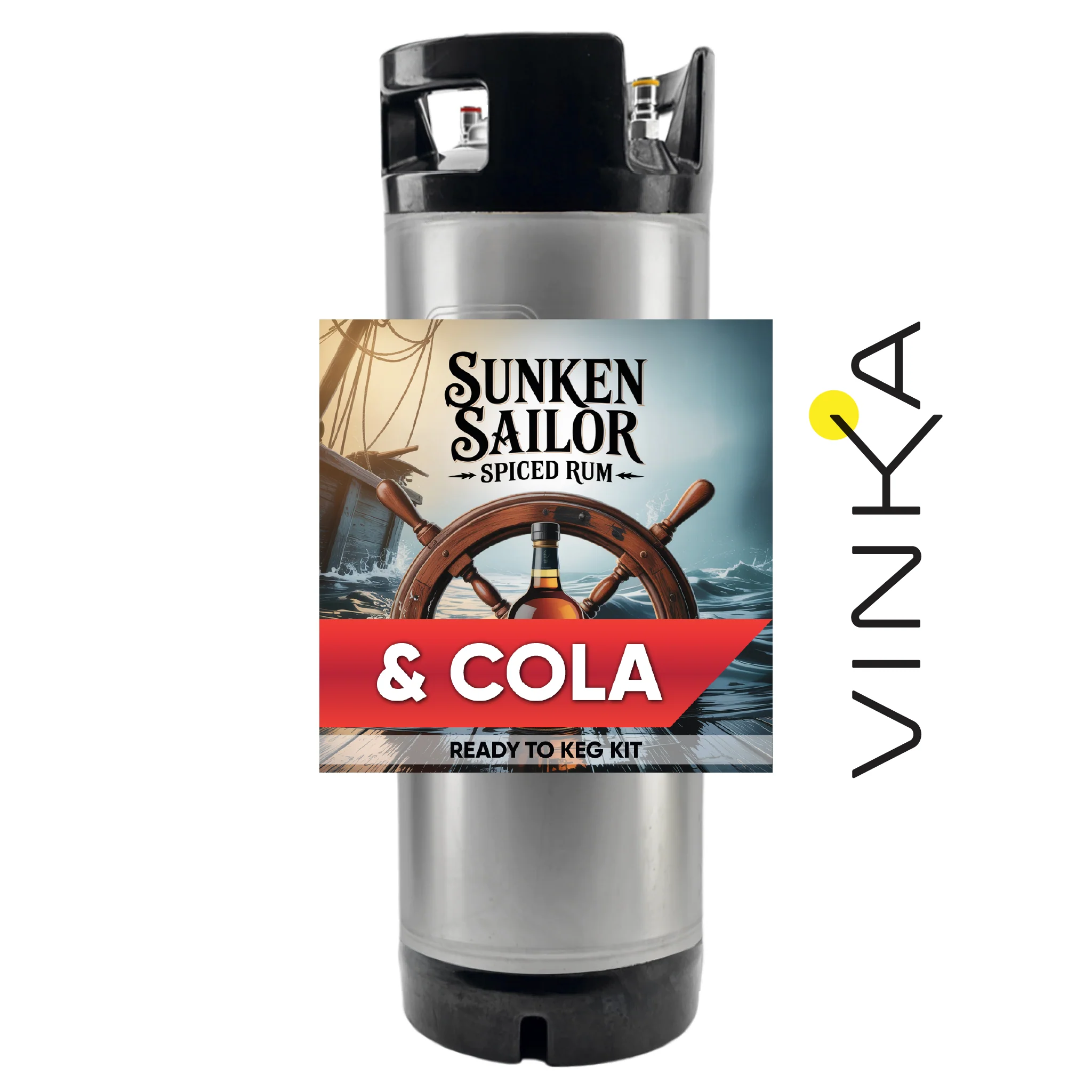 Sunken Sailor Spiced Rum and Cola - Ready to Keg Kit - Image 3