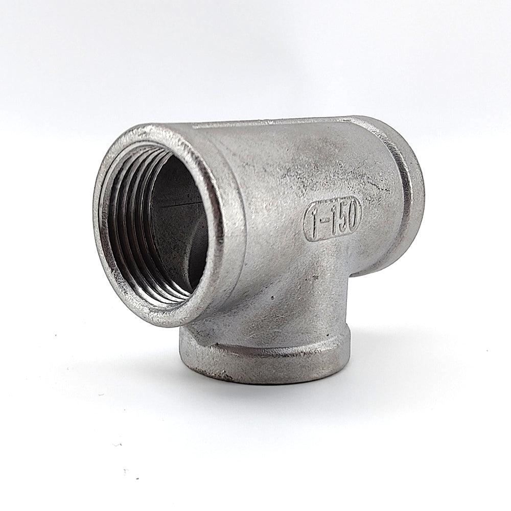 Stainless Equal Tee with Internal 1 Inch BSP Thread - Image 3