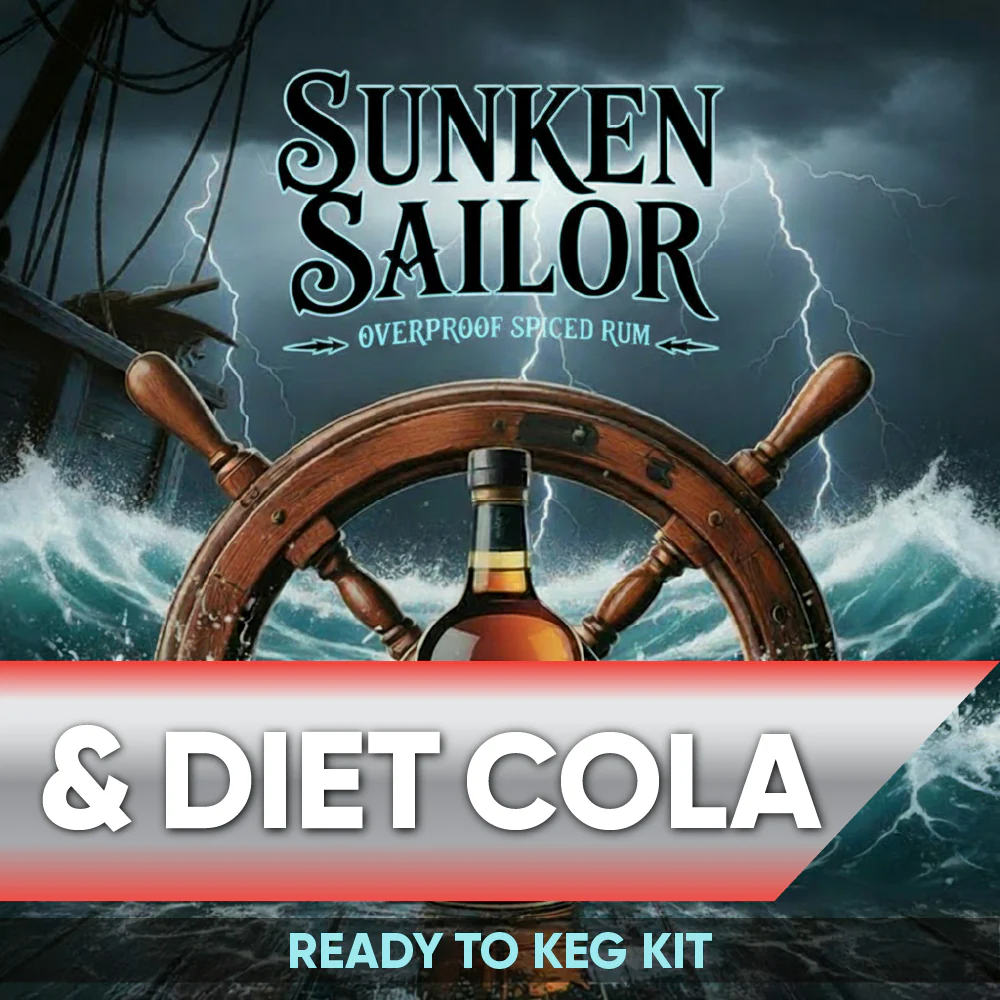 Sunken Sailor Spiced Rum and Diet Cola - Ready to Keg Kit - Image 2