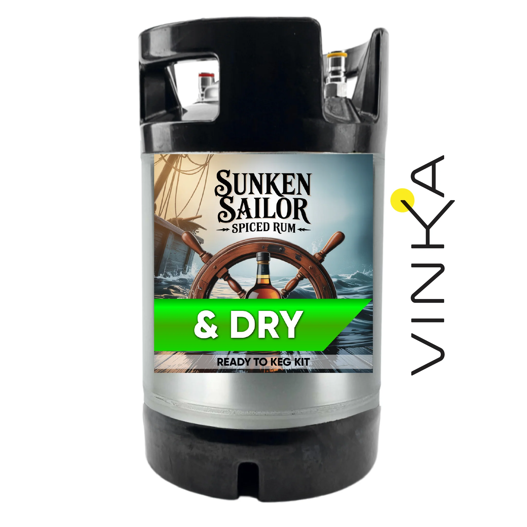 Sunken Sailor Spiced Rum and Dry - Ready to Keg Kit - Image 4