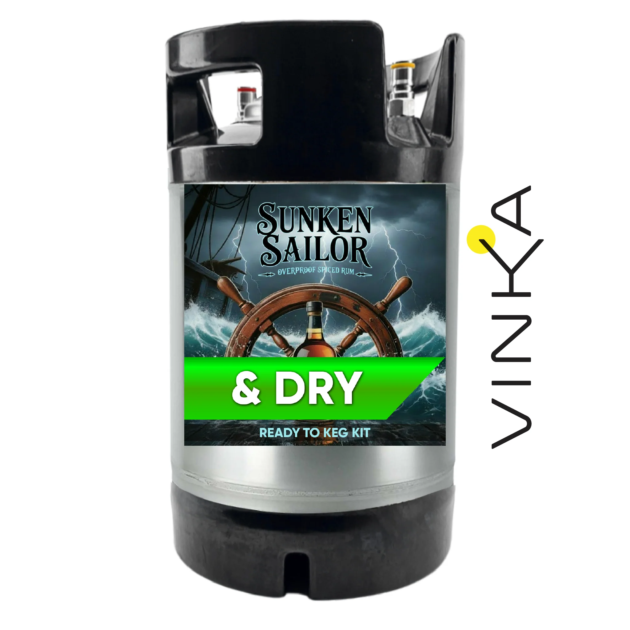 Sunken Sailor Spiced Rum and Dry - Ready to Keg Kit - Image 6