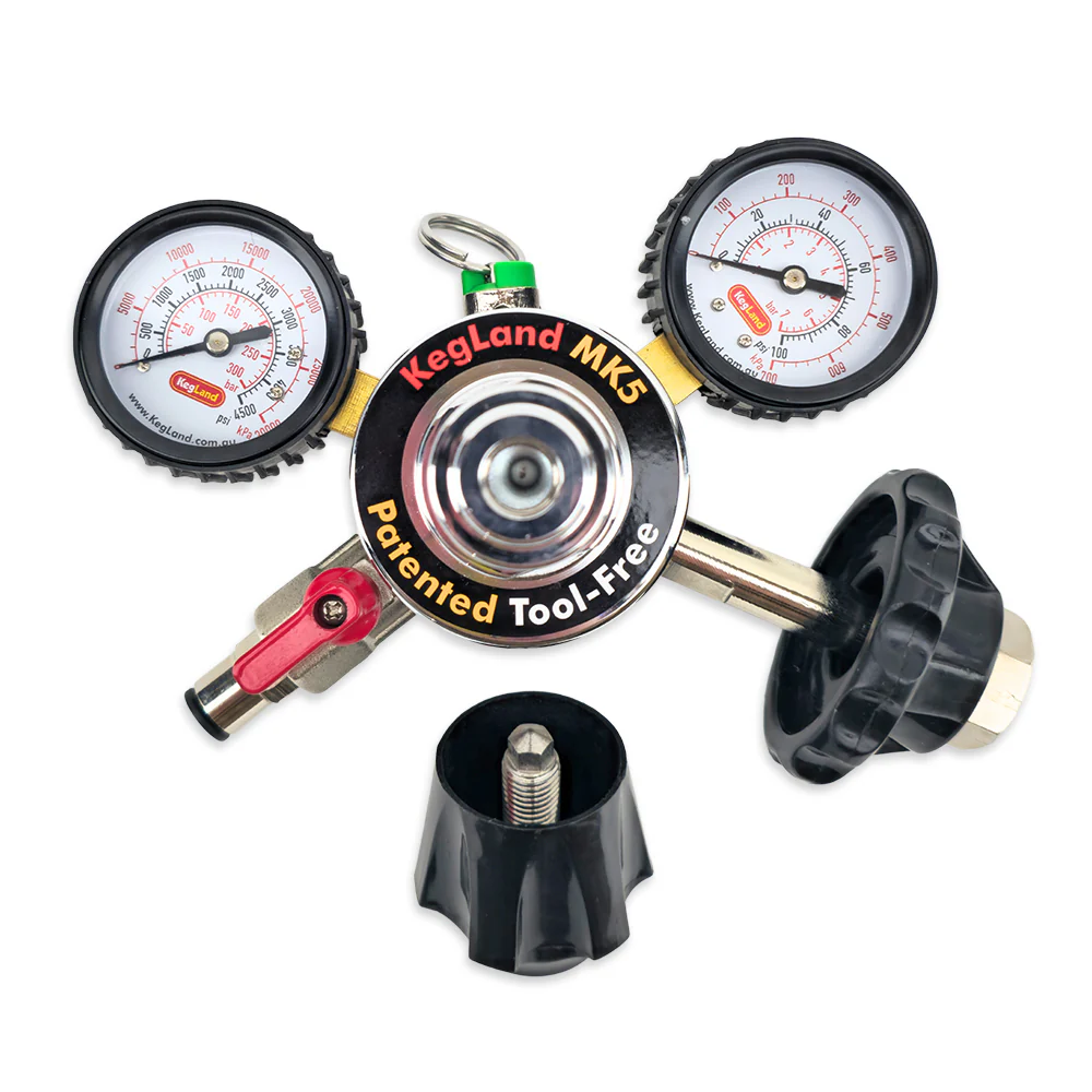 Type 30 - MK5 CO2 Regulator - Tool-Free - Dual Gauge (4.5bar PRV & 65psi Gauge) - Image 3