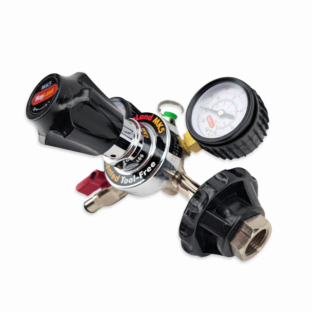 Type 30 - MK5 CO2 Regulator - Tool-Free - Dual Gauge (4.5bar PRV & 65psi Gauge) - Image 4